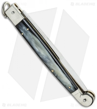 AGA Campolin 12" Sicilian Ring Pull Automatic Brazilian Horn (5.5" Satin Bayo) 4 AGA Campolin 12" Sicilian Ring Pull Automatic Brazilian Horn (5.5" Satin Bayo) - Image 2