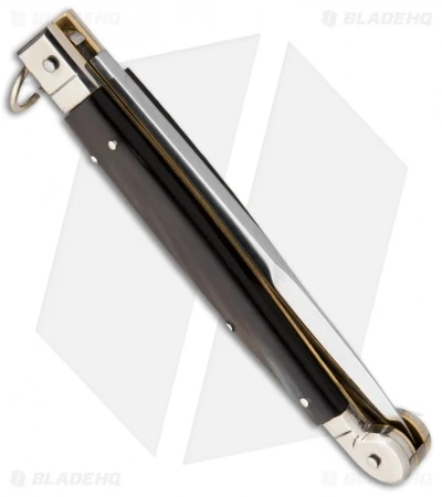 AGA Campolin 9" Sicilian Ring Pull Automatic Knife Stag Horn (4.1" Satin) 4 AGA Campolin 9" Sicilian Ring Pull Automatic Knife Stag Horn (4.1" Satin) - Image 2