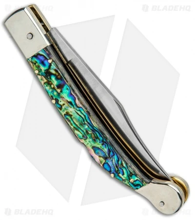 AGA Campolin 9" Sahara Italian Stiletto Lockback Automatic Abalone (3.8" Mirror) 5 AGA Campolin 9" Sahara Italian Stiletto Lockback Automatic Abalone (3.8" Mirror) - Image 3