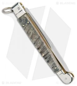 AGA Campolin 9" Sicilian Ring Pull Automatic Ram Horn (4.1" Satin Bayo) 8 AGA Campolin 9" Sicilian Ring Pull Automatic Ram Horn (4.1" Satin Bayo) -AGA Campolin AGA Camplin 9in Sicilian Ring Pull Auto Ram Horn Satin Bayo BHQ 100997 jr side