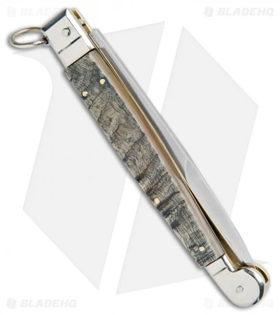 AGA Campolin 9" Sicilian Ring Pull Automatic Ram Horn (4.1" Satin Bayo) 5 AGA Campolin 9" Sicilian Ring Pull Automatic Ram Horn (4.1" Satin Bayo) - Image 3