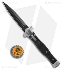 AGA Campolin Zero Dagger Leverlock Automatic Knife Black G-10 (3.75" Black) 9 AGA Campolin Zero Dagger Leverlock Automatic Knife Black G-10 (3.75" Black) -AGA Campolin AGA Campoliln Zero Dagger LL Black G 10 Black AGA01N ND BHQ 72185 jr bottlecap