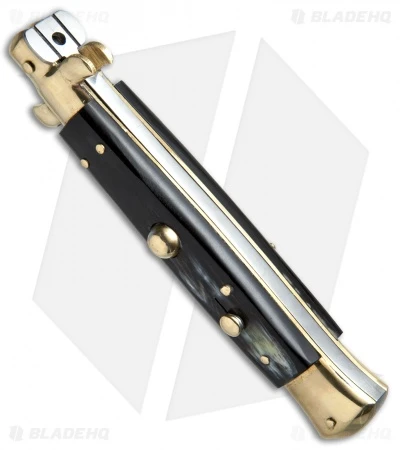 AGA Campolin 10" Italian Stiletto Picklock Auto Brass/Brazil Horn (4.5" Bayonet) 4 AGA Campolin 10" Italian Stiletto Picklock Auto Brass/Brazil Horn (4.5" Bayonet) - Image 2