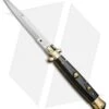 AGA Campolin 10" Italian Stiletto Picklock Automatic Brass/Ebony (4.5" Bayonet) 2 AGA Campolin 10" Italian Stiletto Picklock Automatic Brass/Ebony (4.5" Bayonet) -AGA Campolin AGA Campolin 10in Stiletto Ebony Bayo BP 19128 jr