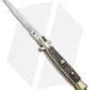 AGA Campolin 10" Italian Stiletto Picklock Automatic Brass/Stag (4.5" Kriss) -AGA Campolin AGA Campolin 10in Stiletto Stag Horn Kriss BP 19125 jr