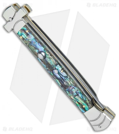 AGA Campolin 11" Maltese Cr. Dagger Auto Italian Stiletto Abalone (5" Satin) 4 AGA Campolin 11" Maltese Cr. Dagger Auto Italian Stiletto Abalone (5" Satin) - Image 2