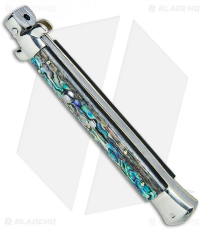 AGA Campolin 11" Picklock Automatic Italian Stiletto Abalone (5" Satin) 2017 4 AGA Campolin 11" Picklock Automatic Italian Stiletto Abalone (5" Satin) 2017 - Image 2
