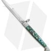 AGA Campolin 9" Sicilian Ring Pull Automatic Knife Abalone (5.5" Satin Bayo) 2 AGA Campolin 9" Sicilian Ring Pull Automatic Knife Abalone (5.5" Satin Bayo) -AGA Campolin AGA Campolin 12in Sicilian Lever Lock Ring Pull Abalone Bayonet BP 27798 jr