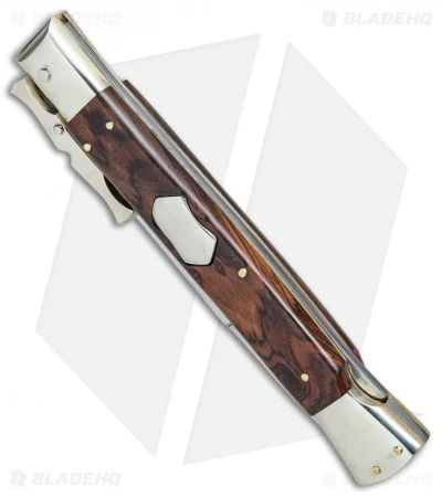 AGA Campolin 13" Bat Swinguard Automatic Cocobolo (5.75" Satin Bayonet) 4 AGA Campolin 13" Bat Swinguard Automatic Cocobolo (5.75" Satin Bayonet) - Image 2