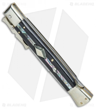 AGA Campolin 13" Bat Swinguard Automatic Ebony/Abalone (5.75" Satin Bayo) 4 AGA Campolin 13" Bat Swinguard Automatic Ebony/Abalone (5.75" Satin Bayo) - Image 2