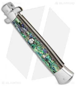 AGA Campolin 15" Automatic Italian Stiletto Abalone (6.6" Satin) 8 AGA Campolin 15" Automatic Italian Stiletto Abalone (6.6" Satin) -AGA Campolin AGA Campolin 15in Auto Italian Stiletto Abalone 7in satin BHQ 87415 er spine