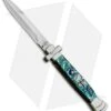 AGA Campolin 9" Maltese Cross Bayonet Italian Stiletto Knife Abalone (4" Satin) 1 AGA Campolin 9" Maltese Cross Bayonet Italian Stiletto Knife Abalone (4" Satin) -AGA Campolin AGA Campolin 9in Bayo Italian Stiletto Auto Abalone Satin BP 28947 jr