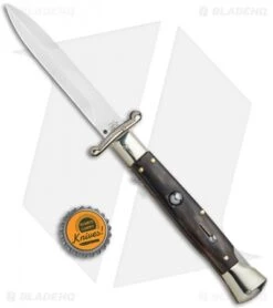 AGA Campolin 9" Italian Stiletto Swinguard Bayonet Automatic Knife Dark Horn 9 AGA Campolin 9" Italian Stiletto Swinguard Bayonet Automatic Knife Dark Horn -AGA Campolin AGA Campolin 9in Italian Stiletto Dark Horn Auto Bayo GX 11091 jr bottlecap