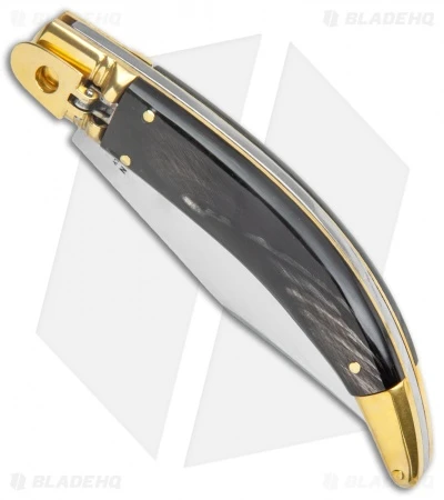 AGA Campolin Diana Lever Lock Automatic Brass Dark Horn (3.75" Satin) 4 AGA Campolin Diana Lever Lock Automatic Brass Dark Horn (3.75" Satin) - Image 2