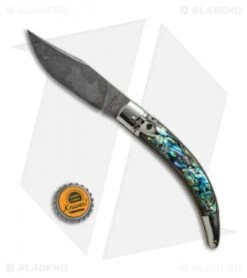AGA Campolin Diana Lever Lock Automatic Knife Abalone (3.75" Damascus) 9 AGA Campolin Diana Lever Lock Automatic Knife Abalone (3.75" Damascus) -AGA Campolin AGA Campolin Diana LL Damascus Abalone BHQ 67442 jr bottlecap