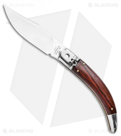 AGA Campolin Diana Lever Lock Automatic Knife Santos Wood (3.75" Satin) 2 AGA Campolin Diana Lever Lock Automatic Knife Santos Wood (3.75" Satin)