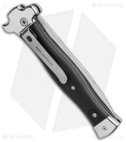 AGA Campolin Zero Leverlock Bayo Automatic Knife Black Coated (3.75" Polish) 8 AGA Campolin Zero Leverlock Bayo Automatic Knife Black Coated (3.75" Polish) -AGA Campolin AGA Campolin Zero Bayo LL Auto Black Coated Polish AGA01LN LB BHQ 92041 jr side