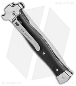 AGA Campolin Zero Dagger Leverlock Automatic Knife Black Coated (3.75" Polish) 8 AGA Campolin Zero Dagger Leverlock Automatic Knife Black Coated (3.75" Polish) -AGA Campolin AGA Campolin Zero Dagger LL Auto Black Coated Polish AGA01LN LD BHQ 92042 jr side