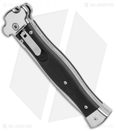 AGA Campolin Zero Dagger Leverlock Automatic Knife Black Coated (3.75" Polish) 4 AGA Campolin Zero Dagger Leverlock Automatic Knife Black Coated (3.75" Polish) - Image 2