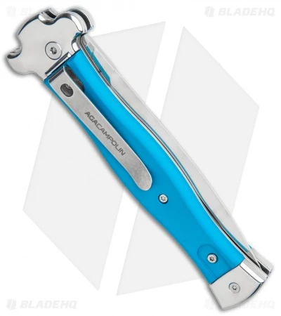 AGA Campolin Zero Dagger Leverlock Automatic Knife Blue G-10 (3.75" Satin) 5 AGA Campolin Zero Dagger Leverlock Automatic Knife Blue G-10 (3.75" Satin) - Image 3