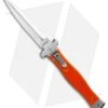 AGA Campolin Zero Dagger Leverlock Automatic Knife Orange G-10 (3.75" Satin)