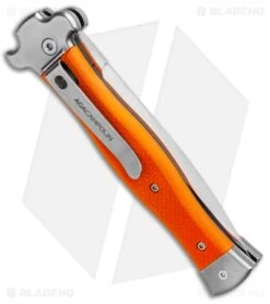 AGA Campolin Zero Dagger Leverlock Automatic Knife Orange G-10 (3.75" Satin) 8 AGA Campolin Zero Dagger Leverlock Automatic Knife Orange G-10 (3.75" Satin) -AGA Campolin AGA Campolin Zero Dagger Leverlock Auto Orange G 10 Satin AGA01O SD BHQ 94617 jr side