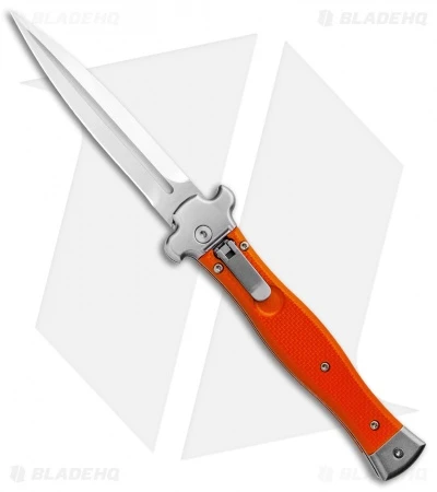 AGA Campolin Zero Dagger Leverlock Automatic Knife Orange G-10 (3.75" Satin) 3 AGA Campolin Zero Dagger Leverlock Automatic Knife Orange G-10 (3.75" Satin)