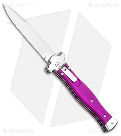 AGA Campolin Zero Italian Leverlock Automatic Knife Violet G-10 (3.75" Tumbled) 3 AGA Campolin Zero Italian Leverlock Automatic Knife Violet G-10 (3.75" Tumbled)