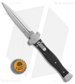 AGA Campolin Zero Dagger Leverlock Automatic Knife Black G-10 (3.75" Stonewash) 9 AGA Campolin Zero Dagger Leverlock Automatic Knife Black G-10 (3.75" Stonewash) -AGA Campolin AGA Campolin Zero Dagger black G10 sw BHQ 74034 er bottlecap