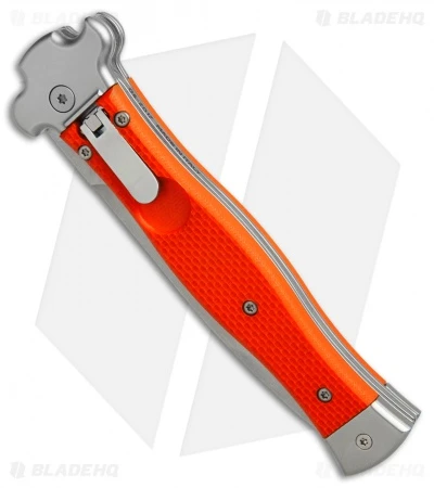 AGA Campolin Zero Dagger Leverlock Automatic Knife Orange G-10 (3.75" Stonewash) 5 AGA Campolin Zero Dagger Leverlock Automatic Knife Orange G-10 (3.75" Stonewash) - Image 3