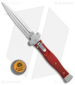 AGA Campolin Zero Dagger Leverlock Automatic Knife Red G-10 (3.75" Stonewash) 9 AGA Campolin Zero Dagger Leverlock Automatic Knife Red G-10 (3.75" Stonewash) -AGA Campolin AGA Campolin Zero Dagger red G10 sw BHQ 74036 jr bottlecap