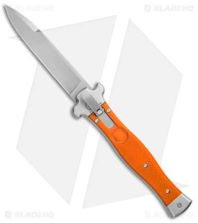 AGA Campolin Zero Italian Leverlock Automatic Orange G-10 (3.75" Stonewash) 3 AGA Campolin Zero Italian Leverlock Automatic Orange G-10 (3.75" Stonewash)