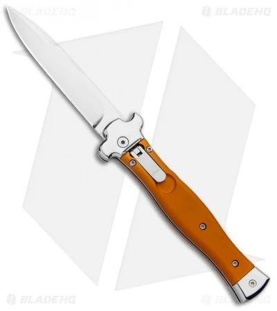 AGA Campolin Zero Italian Leverlock Automatic Knife Orange Al (3.75" Tumbled) 3 AGA Campolin Zero Italian Leverlock Automatic Knife Orange Al (3.75" Tumbled)