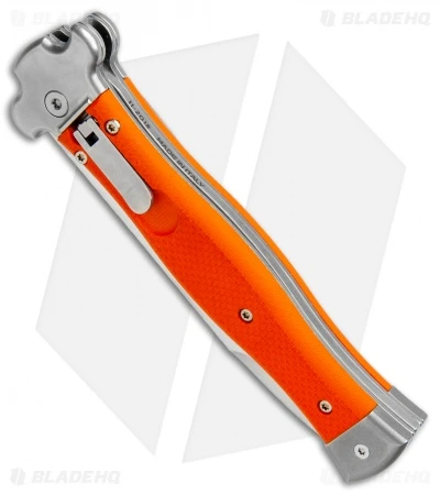 AGA Campolin Zero Leverlock Automatic Knife Orange G-10 (3.75" Satin) 4 AGA Campolin Zero Leverlock Automatic Knife Orange G-10 (3.75" Satin) - Image 2