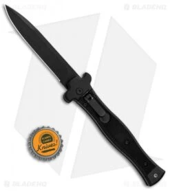 AGA Campolin Zero Bayonet Leverlock Automatic Knife SWAT G-10 (3.75" Black) 9 AGA Campolin Zero Bayonet Leverlock Automatic Knife SWAT G-10 (3.75" Black) -AGA Campolin AGA Campolin Zero SWAT G 10 LL Auto Bayo Black GX 30506 jr bottlecap