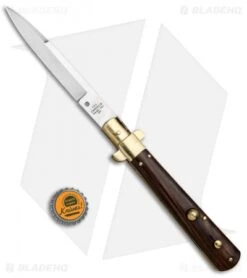 AGA Campolin 11" Frosolone Bayonet Stiletto Knife Cocobolo/Brass (5" Satin) 11 AGA Campolin 11" Frosolone Bayonet Stiletto Knife Cocobolo/Brass (5" Satin) -AGA Campolin AGA Frosolone Cocobolo Brass 11in Bayo BP 29293 jr bottlecap