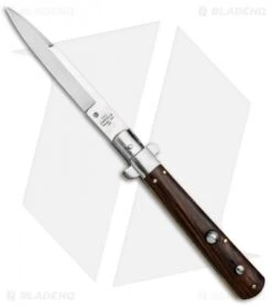 AGA Campolin 11" Frosolone Bayonet Stiletto Automatic Knife Cocobolo (5" Satin)