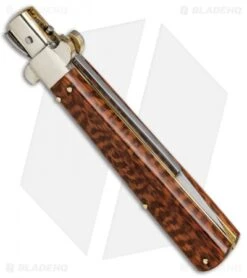 AGA Campolin 11" Frosolone Bayonet Stiletto Automatic Snake Wood (5" Satin) 9 AGA Campolin 11" Frosolone Bayonet Stiletto Automatic Snake Wood (5" Satin) -AGA Campolin AGA Frosolone Snake Nickel 11in Bayo BP 29298 jr side