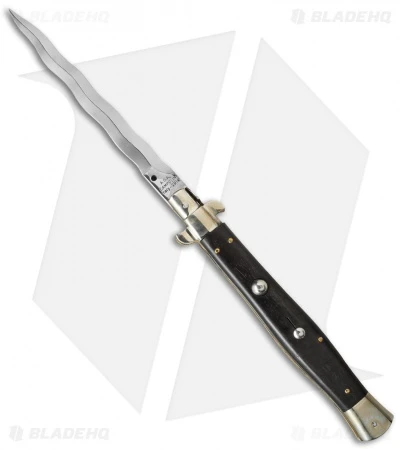 AGA Campolin 13" Ebony Wood Automatic Knife Italian Stiletto (Kriss) 3 AGA Campolin 13" Ebony Wood Automatic Knife Italian Stiletto (Kriss)
