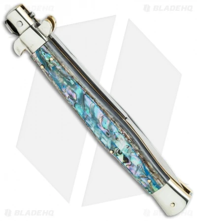 AGA Campolin 13" Abalone Automatic Knife Italian Stiletto (Bayonet) 4 AGA Campolin 13" Abalone Automatic Knife Italian Stiletto (Bayonet) - Image 2