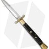 AGA Campolin 13" Swinguard Automatic Knife Brass/Ebony Wood (5.75" Satin Bayo) 1 AGA Campolin 13" Swinguard Automatic Knife Brass/Ebony Wood (5.75" Satin Bayo) -AGA Campolin aga 13in swing brass ebony bayo cm