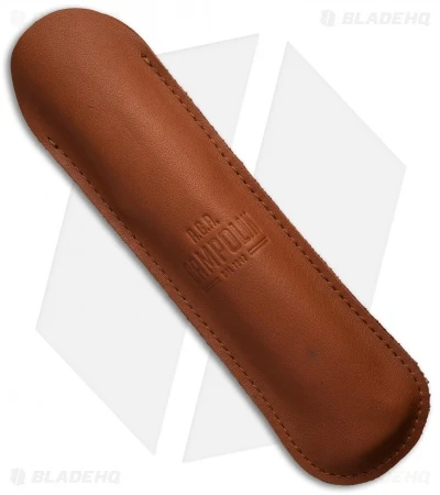 AGA Campolin 13" Swinguard Automatic Knife Brass/Ebony Wood (5.75" Satin Bayo) 6 AGA Campolin 13" Swinguard Automatic Knife Brass/Ebony Wood (5.75" Satin Bayo) - Image 4