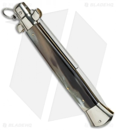 AGA Campolin 15" Ring Pull Automatic Italian Stiletto Brazilian (7" Satin Bayo) 4 AGA Campolin 15" Ring Pull Automatic Italian Stiletto Brazilian (7" Satin Bayo) - Image 2