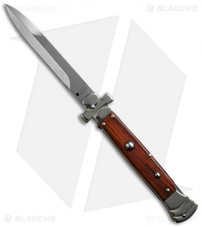 AGA Campolin 9" Maltese Cross Stiletto Automatic Cocobolo (4" Bayonet) 3 AGA Campolin 9" Maltese Cross Stiletto Automatic Cocobolo (4" Bayonet)