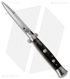AGA Campolin 32 AGA Campolin 10" Brazilian Horn Picklock Stiletto Automatic Knife -Bayonet