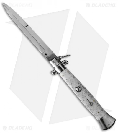 AGA Campolin 15" Ring Pull Automatic Italian Stiletto Marble (7" Satin Bayo) 3 AGA Campolin 15" Ring Pull Automatic Italian Stiletto Marble (7" Satin Bayo)