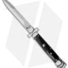 AGA Campolin 9" Maltese Cross Stiletto Automatic Dark Horn (4" Bayonet) 1 AGA Campolin 9" Maltese Cross Stiletto Automatic Dark Horn (4" Bayonet) -AGA Campolin aga campolin maltese dark horn 9in bayo