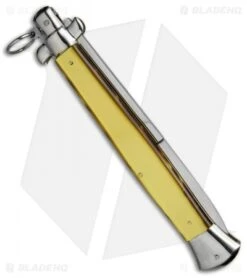 AGA Campolin 18" Ring Pull Automatic Italian Stiletto Gold (8" Satin Bayo) 7 AGA Campolin 18" Ring Pull Automatic Italian Stiletto Gold (8" Satin Bayo) -AGA Campolin aga champolin 18in stiletto gold bayo BP 18400 er side