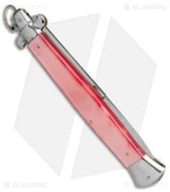 AGA Campolin 18" Stiletto Automatic Knife Pink Acrylic (8" Satin Bayo) 7 AGA Campolin 18" Stiletto Automatic Knife Pink Acrylic (8" Satin Bayo) -AGA Campolin aga champolin 18in stiletto pink bayo BP 18401 er side