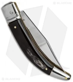 AGA Campolin Diana Lever Lock Automatic Knife Dark Horn (3.75" Satin) 7 AGA Campolin Diana Lever Lock Automatic Knife Dark Horn (3.75" Satin) -AGA Campolin aga champolin diana dark horn BP 17563 er side
